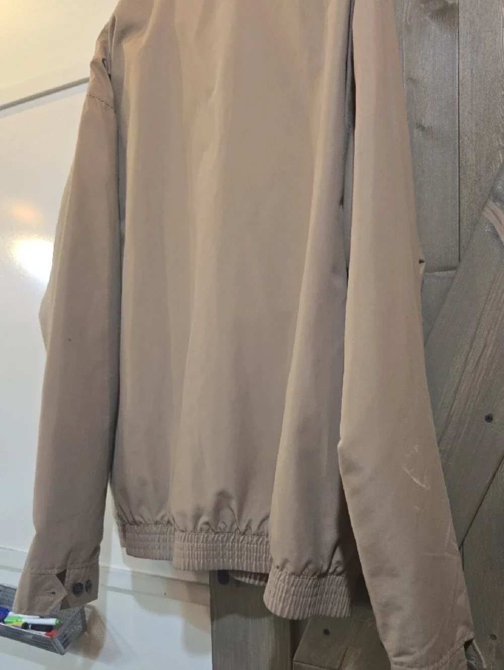 Nwot Chaps Men's Tan Lightweight Zip Jacket xxl
